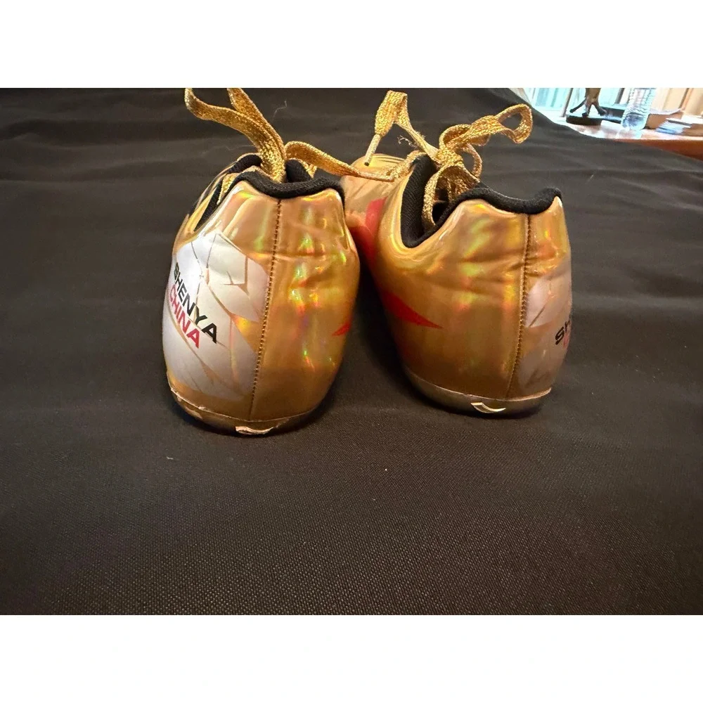 Shenya China Create Sports Track Field Spikes Gold Iridescent Mens 43 US 9.5